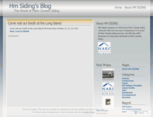 Tablet Screenshot of hmsiding.wordpress.com