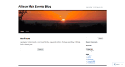 Desktop Screenshot of amakevents.wordpress.com
