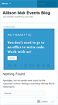Mobile Screenshot of amakevents.wordpress.com