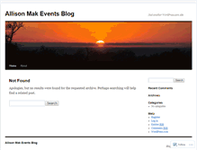 Tablet Screenshot of amakevents.wordpress.com