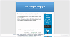 Desktop Screenshot of ecocheque.wordpress.com