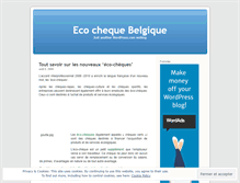 Tablet Screenshot of ecocheque.wordpress.com