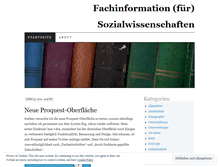 Tablet Screenshot of fachinformation.wordpress.com