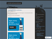 Tablet Screenshot of celebrationinblack.wordpress.com