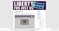 Desktop Screenshot of libertyforjustus.wordpress.com