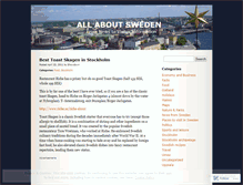 Tablet Screenshot of livefromsweden.wordpress.com