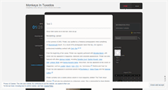 Desktop Screenshot of monkeysintuxedos.wordpress.com