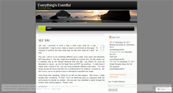 Desktop Screenshot of itsalleventful.wordpress.com