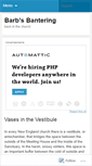 Mobile Screenshot of barbsbantering.wordpress.com