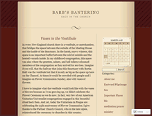 Tablet Screenshot of barbsbantering.wordpress.com