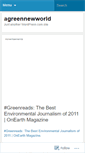 Mobile Screenshot of agreennewworld.wordpress.com