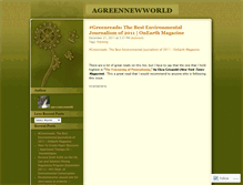 Tablet Screenshot of agreennewworld.wordpress.com