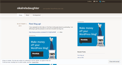 Desktop Screenshot of okalrelsdaughter.wordpress.com