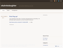 Tablet Screenshot of okalrelsdaughter.wordpress.com