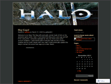 Tablet Screenshot of abouthalo.wordpress.com