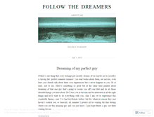 Tablet Screenshot of followthedreamers.wordpress.com