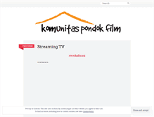 Tablet Screenshot of komunitaspondokfilm.wordpress.com