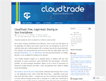 Tablet Screenshot of cloudtrade.wordpress.com