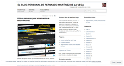 Desktop Screenshot of martinezdelavega.wordpress.com
