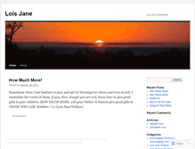 Tablet Screenshot of loisjane.wordpress.com