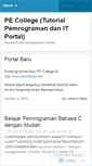 Mobile Screenshot of pecollege.wordpress.com