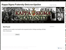 Tablet Screenshot of kappasigmatu.wordpress.com