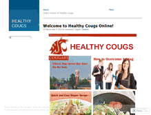 Tablet Screenshot of healthycougs.wordpress.com