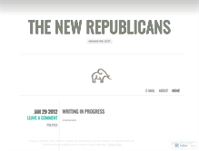 Tablet Screenshot of newrepublican.wordpress.com