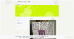 Desktop Screenshot of afrocentriccards.wordpress.com