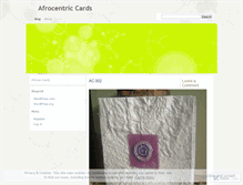 Tablet Screenshot of afrocentriccards.wordpress.com