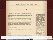 Tablet Screenshot of kingsolomonscourt.wordpress.com