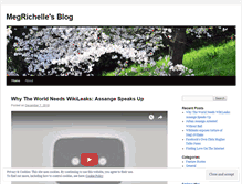 Tablet Screenshot of meghere.wordpress.com