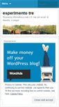 Mobile Screenshot of esperimentotre.wordpress.com