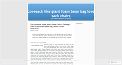 Desktop Screenshot of lovesack.wordpress.com