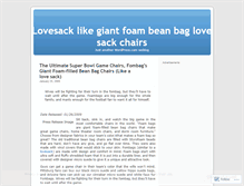 Tablet Screenshot of lovesack.wordpress.com