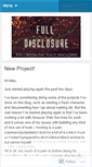 Mobile Screenshot of fulldisclosureeve.wordpress.com