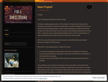 Tablet Screenshot of fulldisclosureeve.wordpress.com