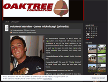 Tablet Screenshot of oaktreefoundation.wordpress.com