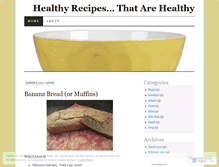 Tablet Screenshot of healthyrecipesthatarehealthy.wordpress.com