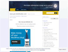 Tablet Screenshot of gercekdinbudur.wordpress.com