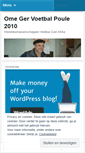 Mobile Screenshot of omegervoetbalpoule.wordpress.com