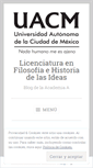 Mobile Screenshot of filosofiauacm.wordpress.com