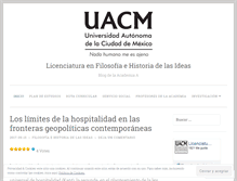 Tablet Screenshot of filosofiauacm.wordpress.com