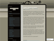 Tablet Screenshot of cocoshanelle.wordpress.com