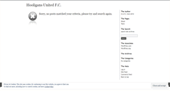 Desktop Screenshot of hooligansunitedfootballclub.wordpress.com