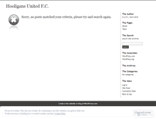 Tablet Screenshot of hooligansunitedfootballclub.wordpress.com