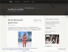 Tablet Screenshot of hadleysreality.wordpress.com