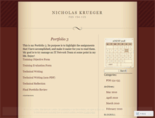 Tablet Screenshot of nicholaskrueger.wordpress.com