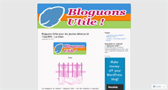 Desktop Screenshot of bloguonsutile.wordpress.com