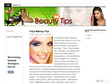 Tablet Screenshot of beautytipsone.wordpress.com